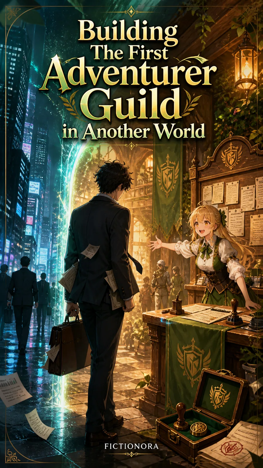 Cover art for Building The First Adventurer Guild in Another World