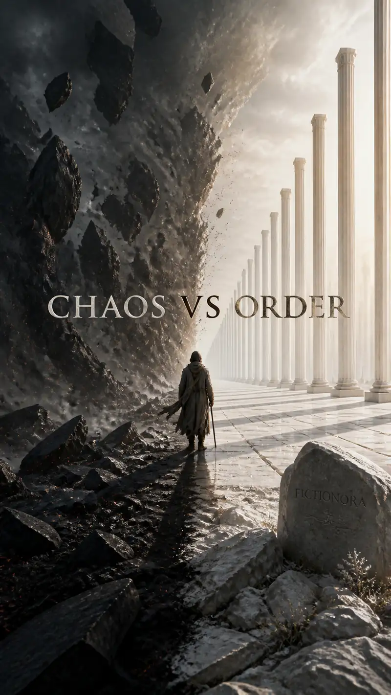 Cover art for The Epic Tale of Chaos vs Order Vol 1